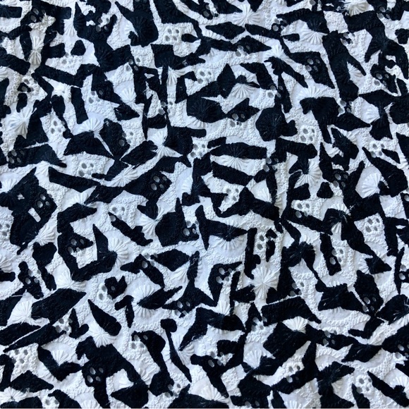 ❤️ LAST DAY Theory 'Lonati Pescara' Eyelet A-Line Mini Skirt - Picture 4 of 10